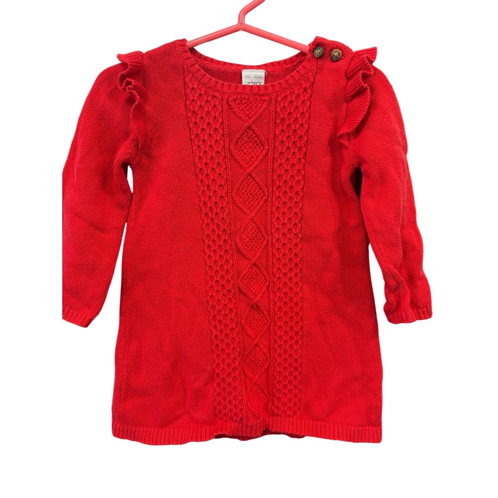 Red Sweater Dress - Carter's - 12mo
